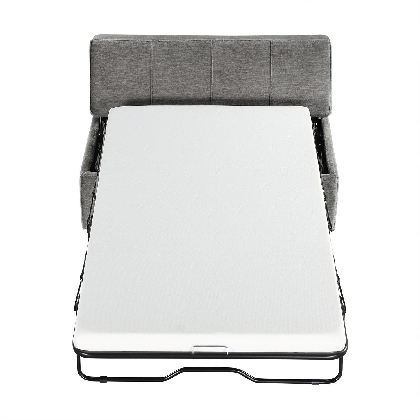 Roomfitters Twin Folding Ottoman Sleeper Bed with Mattress Convertible Guest Bed