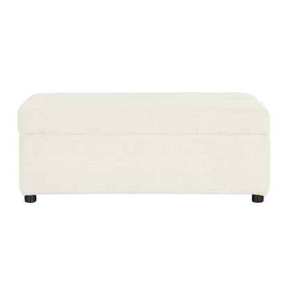 Roomfitters Twin Folding Ottoman Sleeper Bed with Mattress Convertible Guest Bed