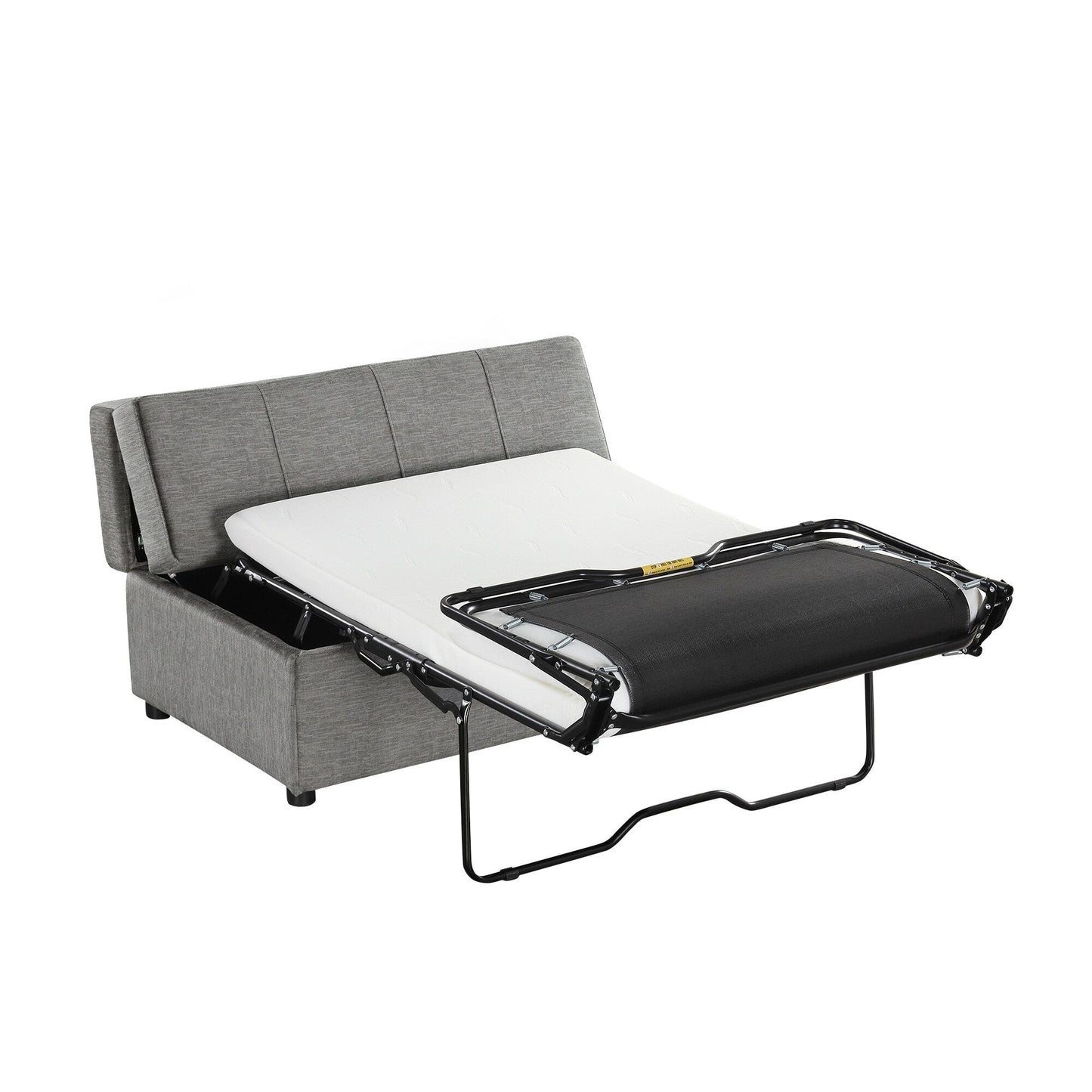Roomfitters Twin Folding Ottoman Sleeper Bed with Mattress Convertible Guest Bed
