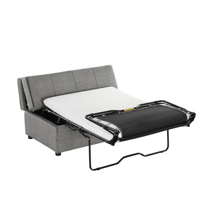 Roomfitters Twin Folding Ottoman Sleeper Bed with Mattress Convertible Guest Bed