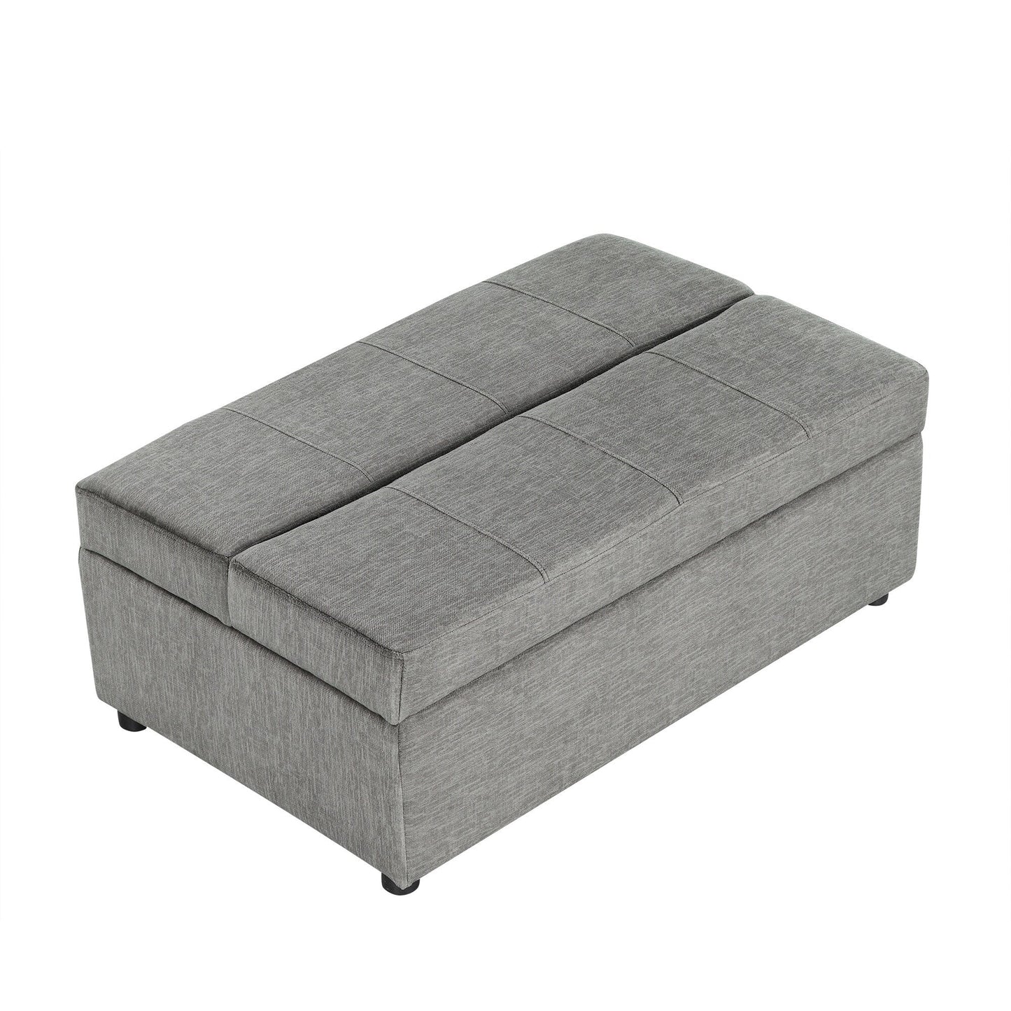 Roomfitters Twin Folding Ottoman Sleeper Bed with Mattress Convertible Guest Bed