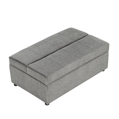 Roomfitters Twin Folding Ottoman Sleeper Bed with Mattress Convertible Guest Bed