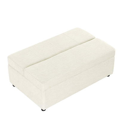 Roomfitters Twin Folding Ottoman Sleeper Bed with Mattress Convertible Guest Bed