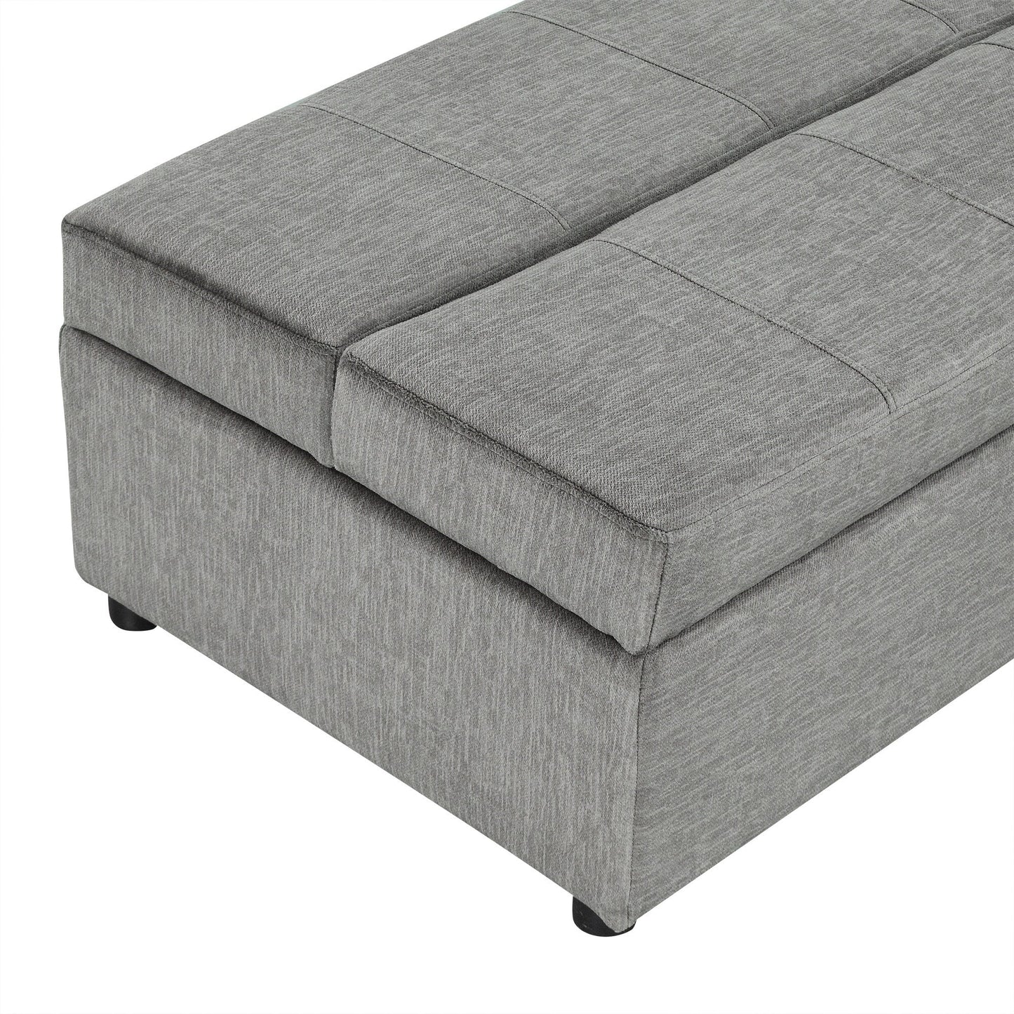 Roomfitters Twin Folding Ottoman Sleeper Bed with Mattress Convertible Guest Bed