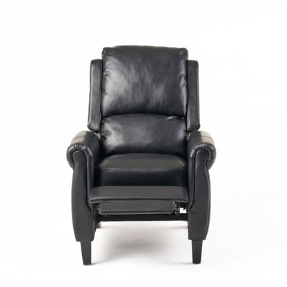 Roomfitters Ultimate Comfort PU Leather Pushback Recliner, Luxurious Recliner Chair for Living Room or Bedroom