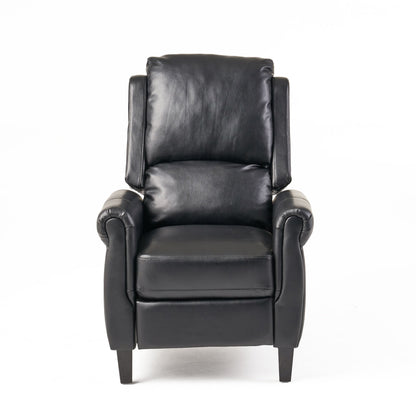 Roomfitters Ultimate Comfort PU Leather Pushback Recliner, Luxurious Recliner Chair for Living Room or Bedroom