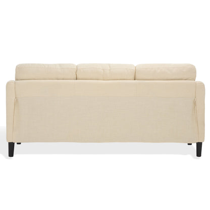 SAFAVIEH Couture Edalynn Modern 3 Seater Sofa - 77W x 32D x 34H