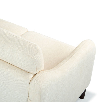 SAFAVIEH Couture Edalynn Modern 3 Seater Sofa - 77W x 32D x 34H