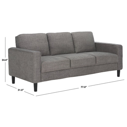 SAFAVIEH Couture Felicianya Modern 3 Seater Sofa - 77W x 31D x 34H