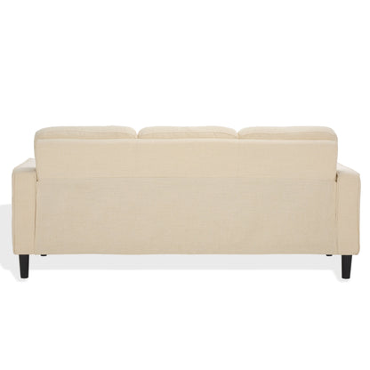 SAFAVIEH Couture Felicianya Modern 3 Seater Sofa - 77W x 31D x 34H
