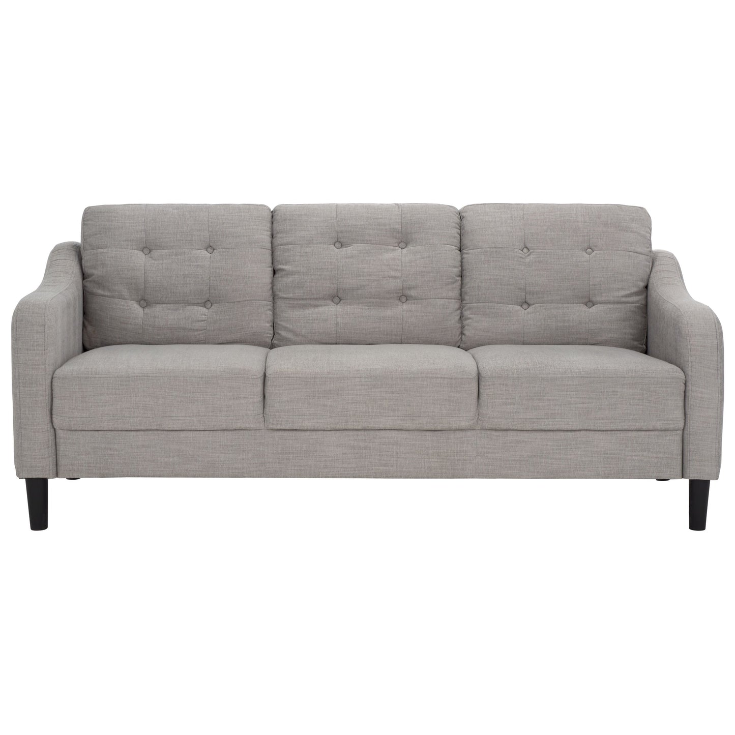 SAFAVIEH Couture Nathaniel Tufted Back 3 Seater Sofa - 77W x 32D x 34H