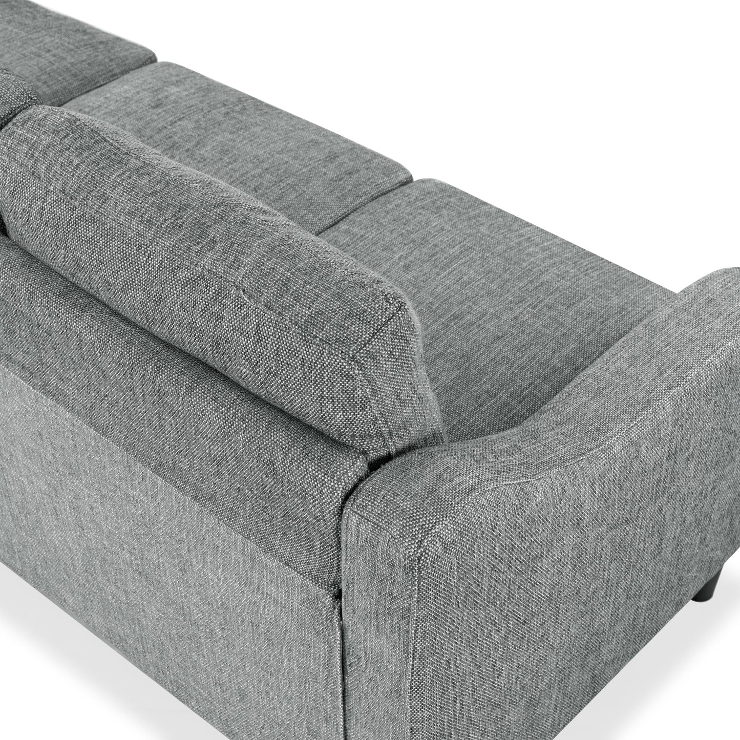 SAFAVIEH Couture Nathaniel Tufted Back 3 Seater Sofa - 77W x 32D x 34H