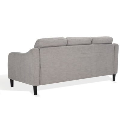 SAFAVIEH Couture Nathaniel Tufted Back 3 Seater Sofa - 77W x 32D x 34H