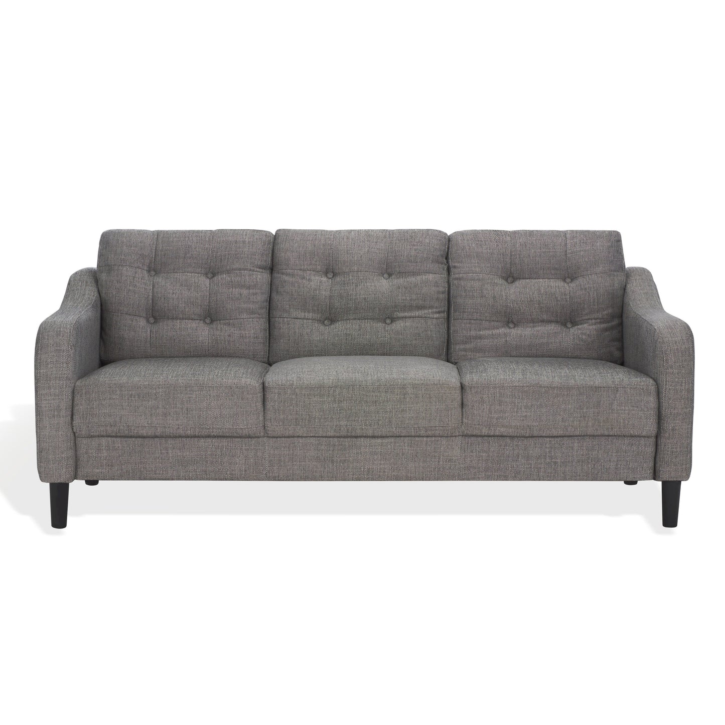 SAFAVIEH Couture Nathaniel Tufted Back 3 Seater Sofa - 77W x 32D x 34H