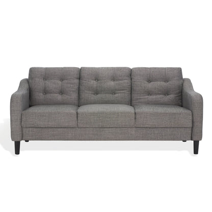 SAFAVIEH Couture Nathaniel Tufted Back 3 Seater Sofa - 77W x 32D x 34H