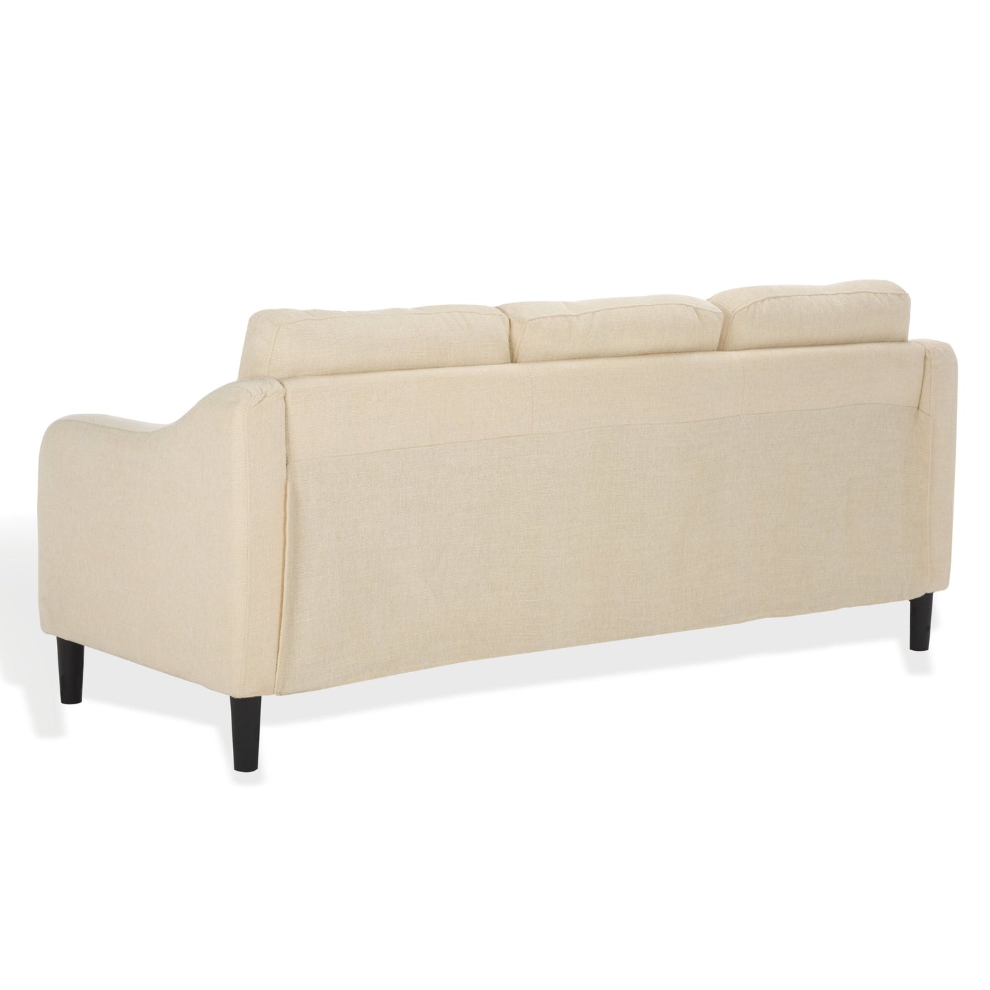 SAFAVIEH Couture Nathaniel Tufted Back 3 Seater Sofa - 77W x 32D x 34H