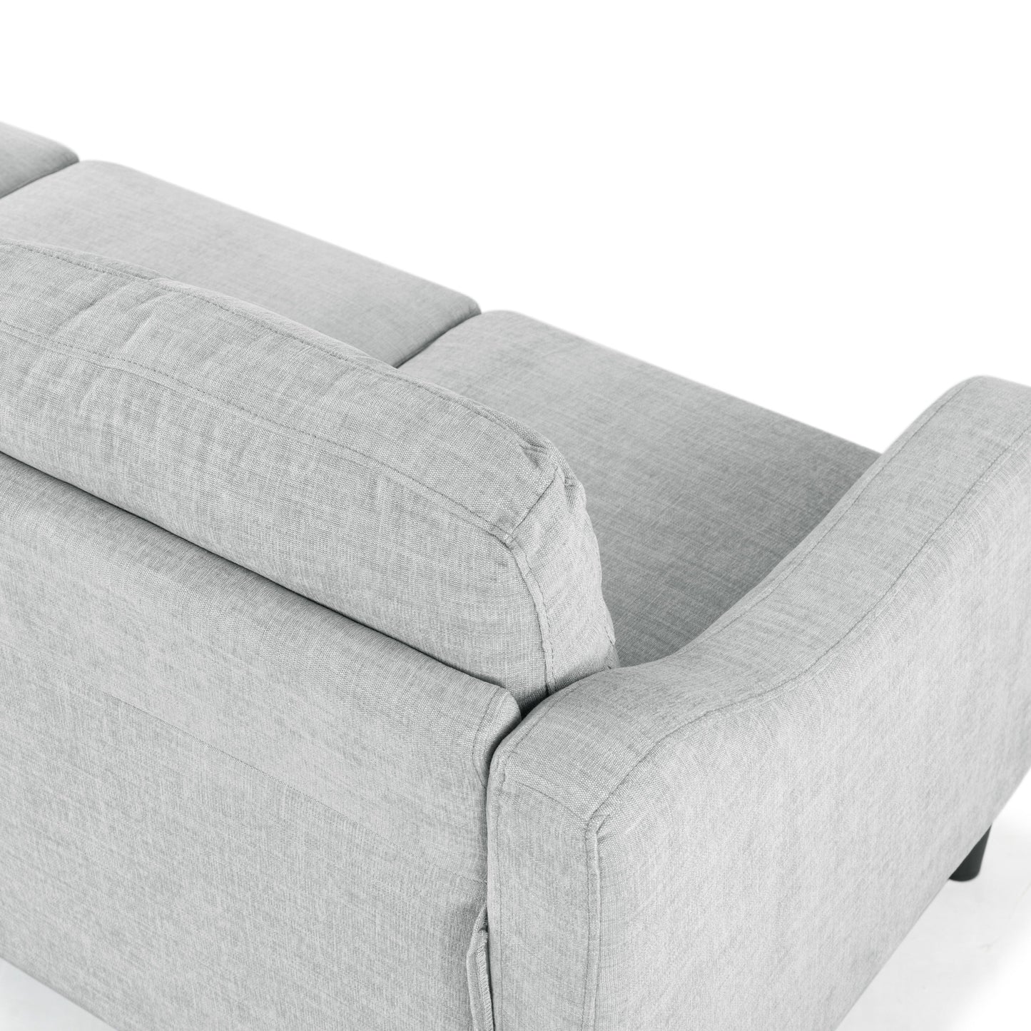 SAFAVIEH Couture Nathaniel Tufted Back 3 Seater Sofa - 77W x 32D x 34H