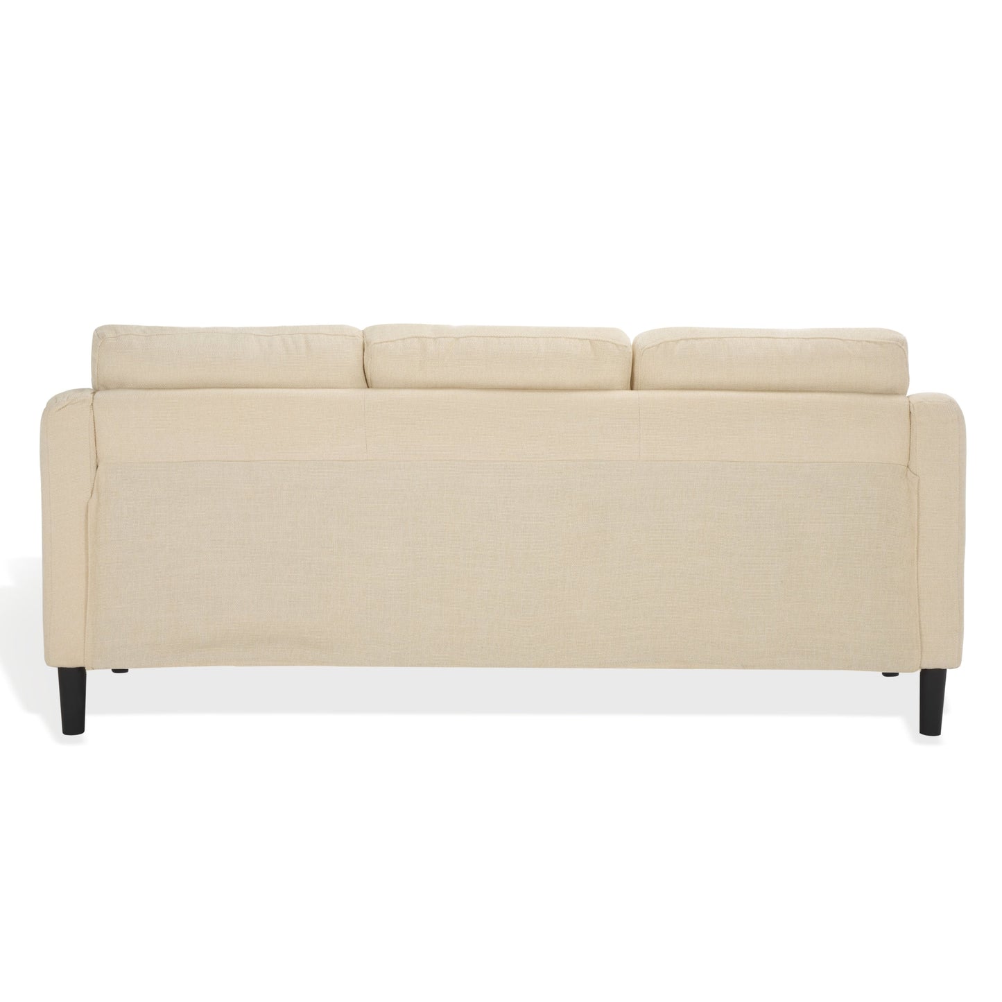 SAFAVIEH Couture Nathaniel Tufted Back 3 Seater Sofa - 77W x 32D x 34H