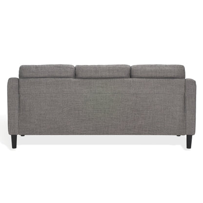 SAFAVIEH Couture Nathaniel Tufted Back 3 Seater Sofa - 77W x 32D x 34H
