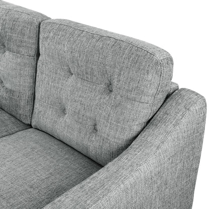 SAFAVIEH Couture Nathaniel Tufted Back 3 Seater Sofa - 77W x 32D x 34H