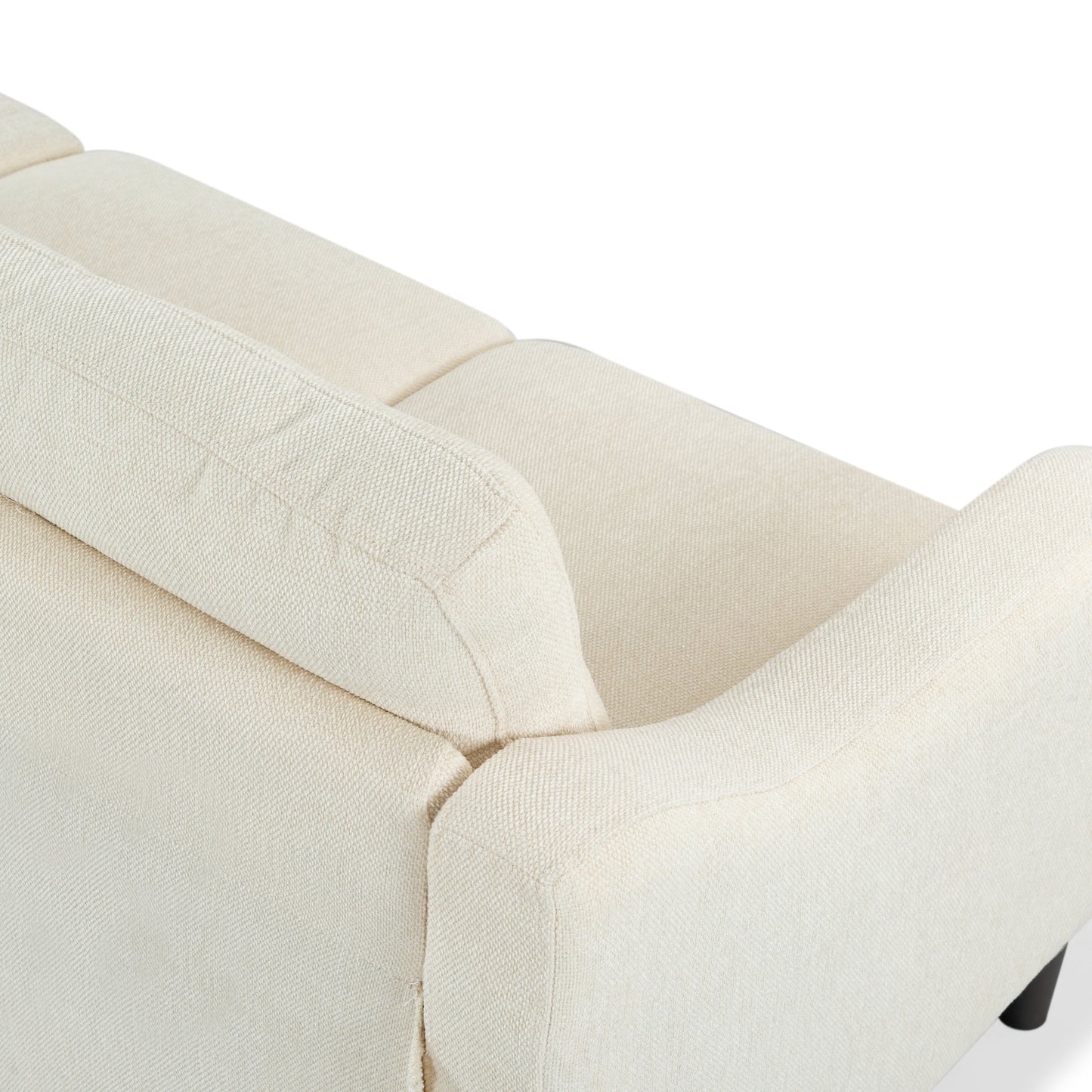 SAFAVIEH Couture Nathaniel Tufted Back 3 Seater Sofa - 77W x 32D x 34H
