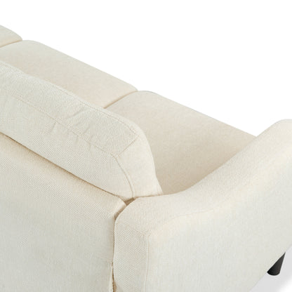 SAFAVIEH Couture Nathaniel Tufted Back 3 Seater Sofa - 77W x 32D x 34H