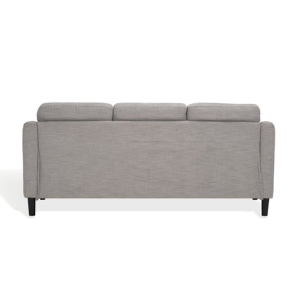 SAFAVIEH Couture Nathaniel Tufted Back 3 Seater Sofa - 77W x 32D x 34H