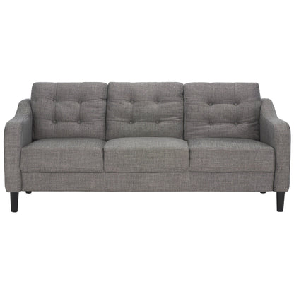SAFAVIEH Couture Nathaniel Tufted Back 3 Seater Sofa - 77W x 32D x 34H