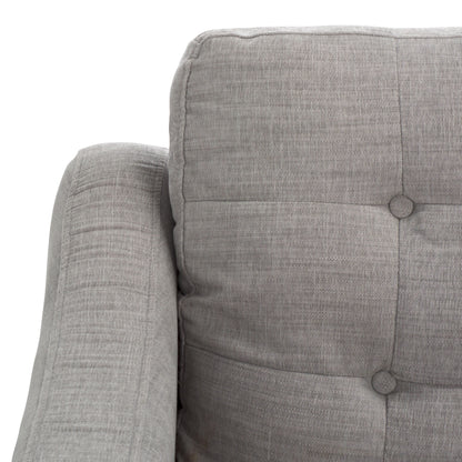SAFAVIEH Couture Nathaniel Tufted Back 3 Seater Sofa - 77W x 32D x 34H