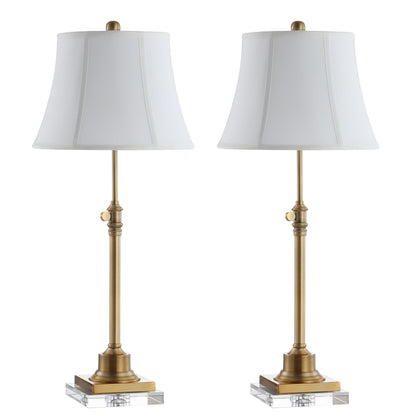 SAFAVIEH Lighting Amande 27-31-inch Adjustable Height Table Lamp Set of 2 - 13Wx13Dx31H