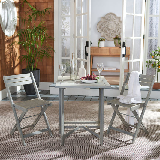 SAFAVIEH Outdoor Living Gallo Balcony 3-Piece Balcony Bistro Set - 16W x 19D x 30H