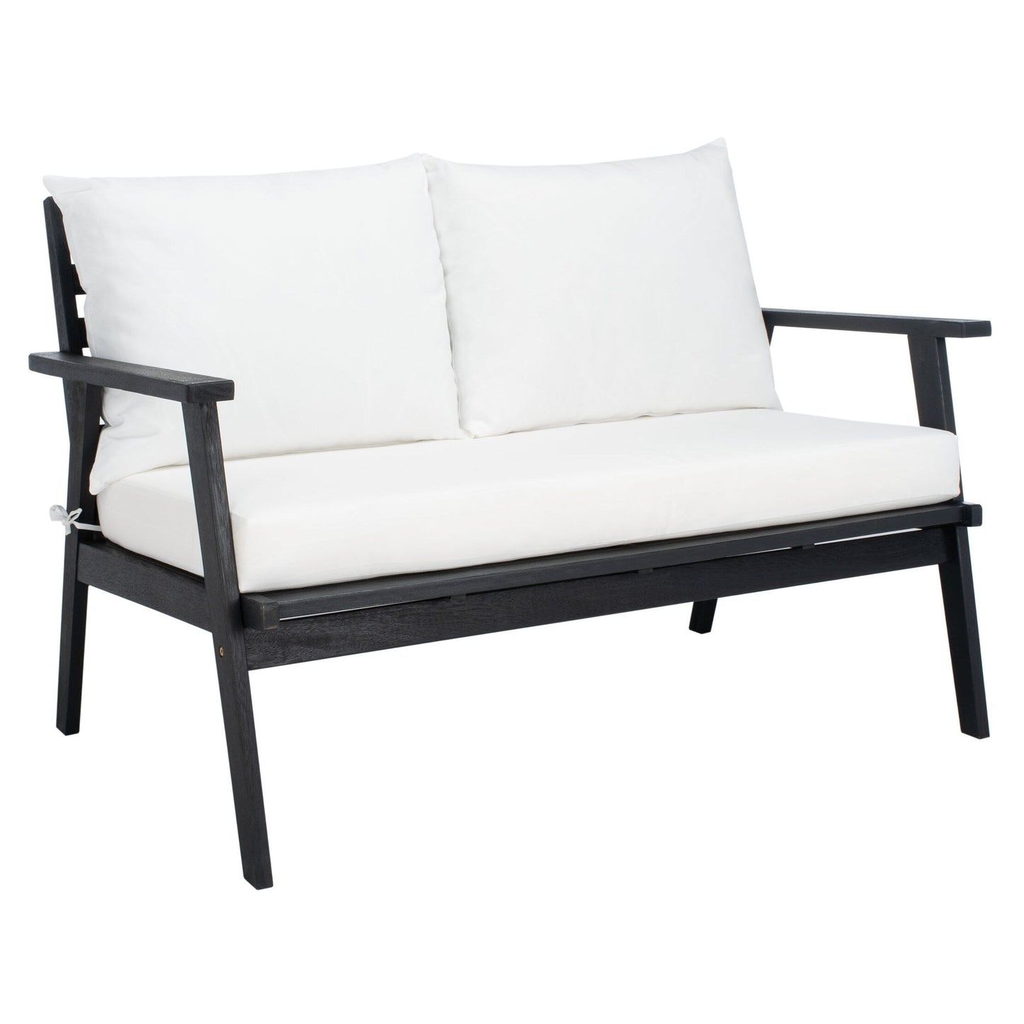 SAFAVIEH Outdoor Lupe 4-Piece Conversation Patio Set - 49W x 31D x 30H