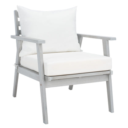 SAFAVIEH Outdoor Lupe 4-Piece Conversation Patio Set - 49W x 31D x 30H