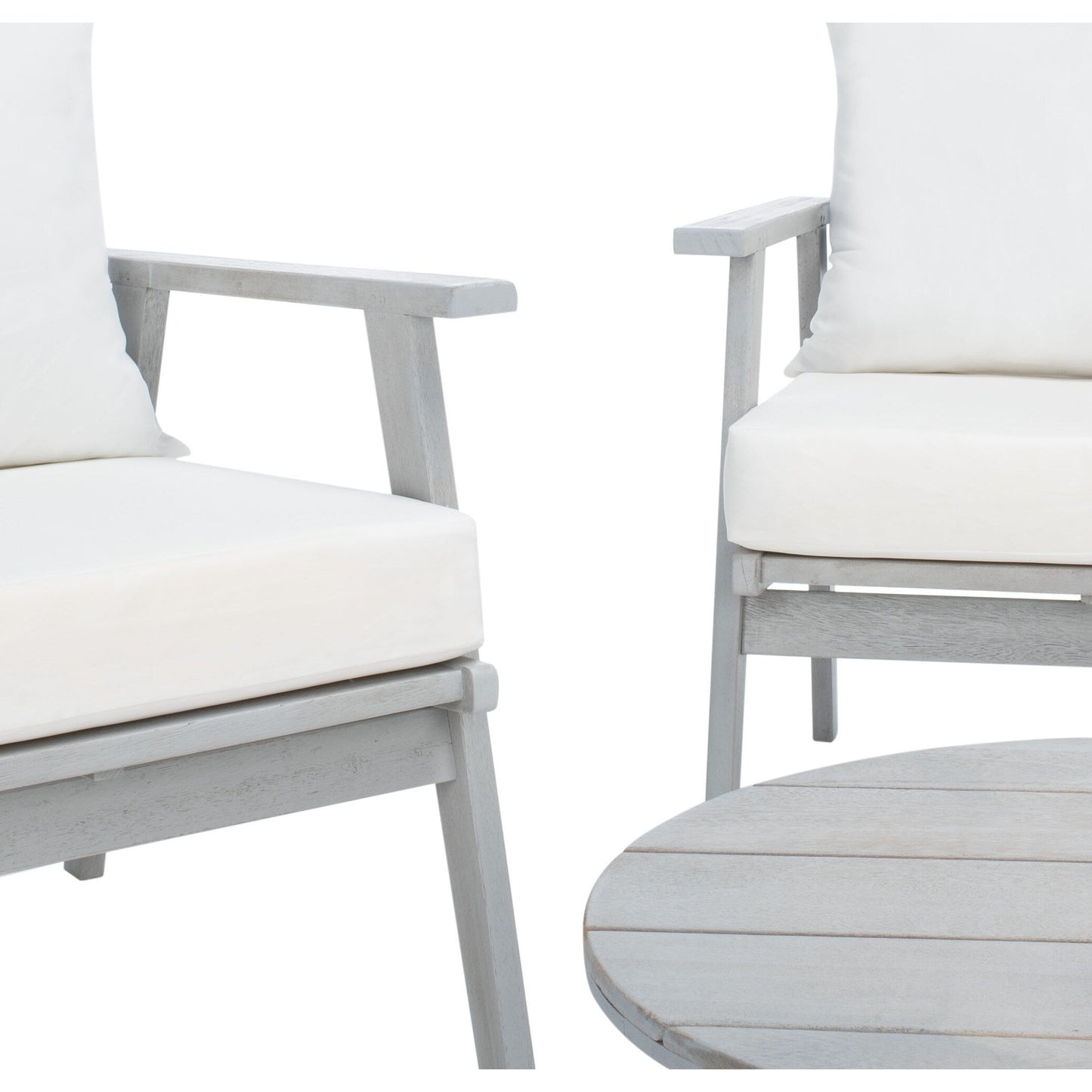 SAFAVIEH Outdoor Lupe 4-Piece Conversation Patio Set - 49W x 31D x 30H