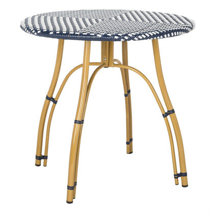 SAFAVIEH Outdoor Myah Rattan Bistro Table - 31.5 W x 31.5 L x 30 H - 32Wx32Dx30H