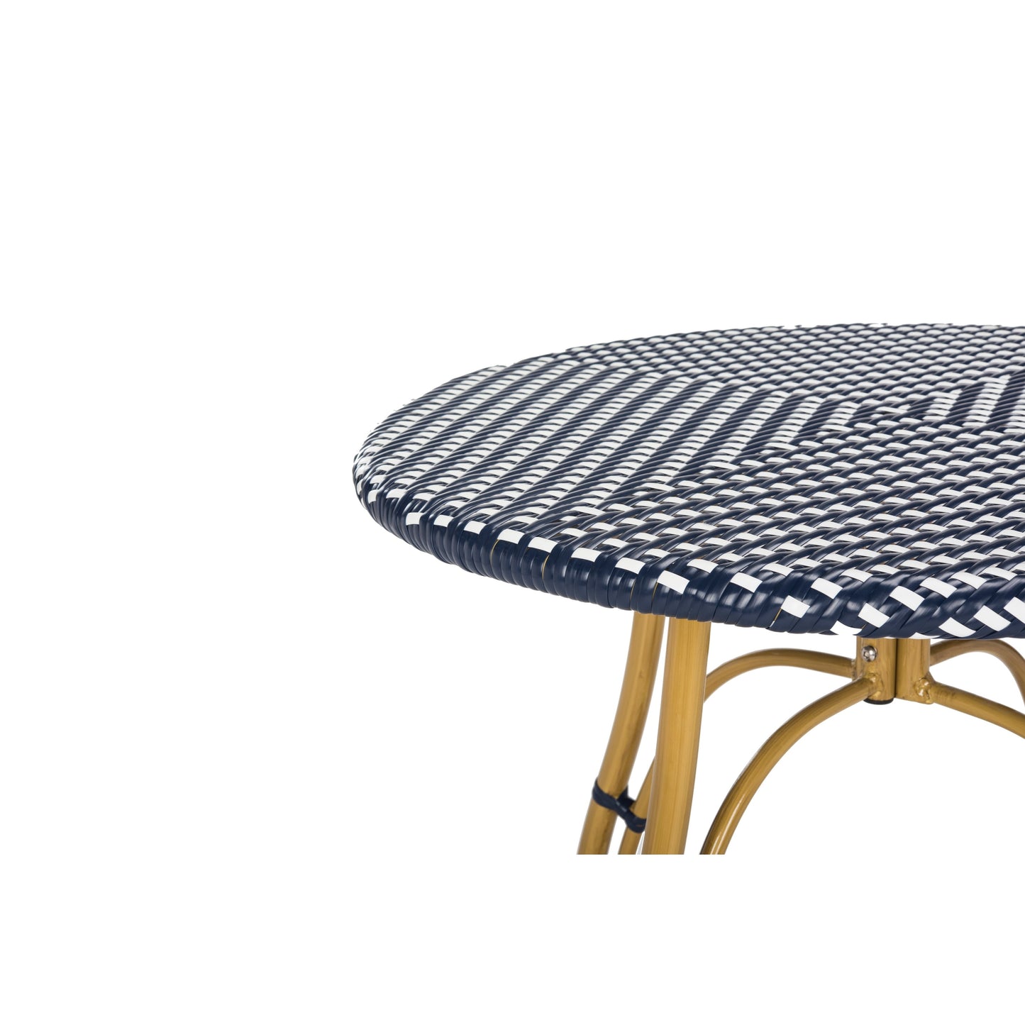 SAFAVIEH Outdoor Myah Rattan Bistro Table - 31.5 W x 31.5 L x 30 H - 32Wx32Dx30H