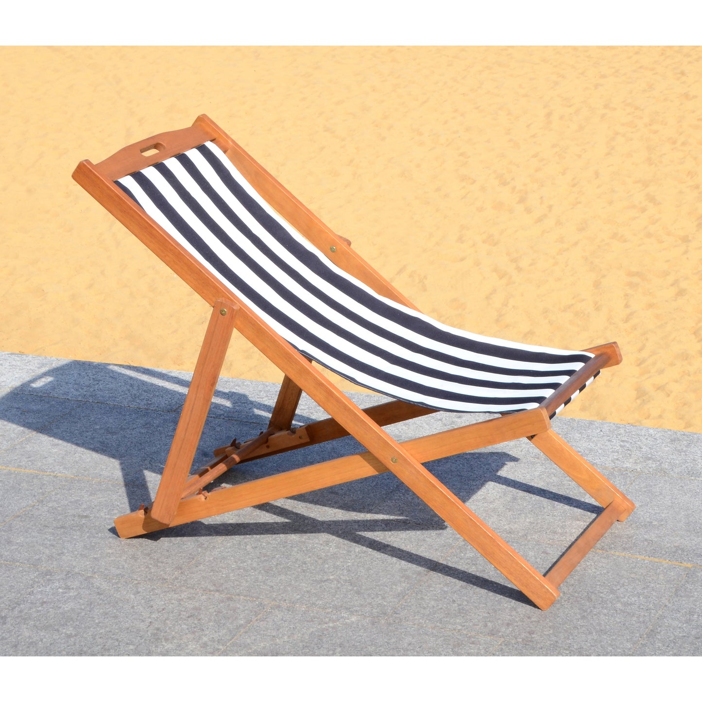 SAFAVIEH Outdoor Natalya Foldable Sling Chair (Set of 2) - 24W x 34D x 41H