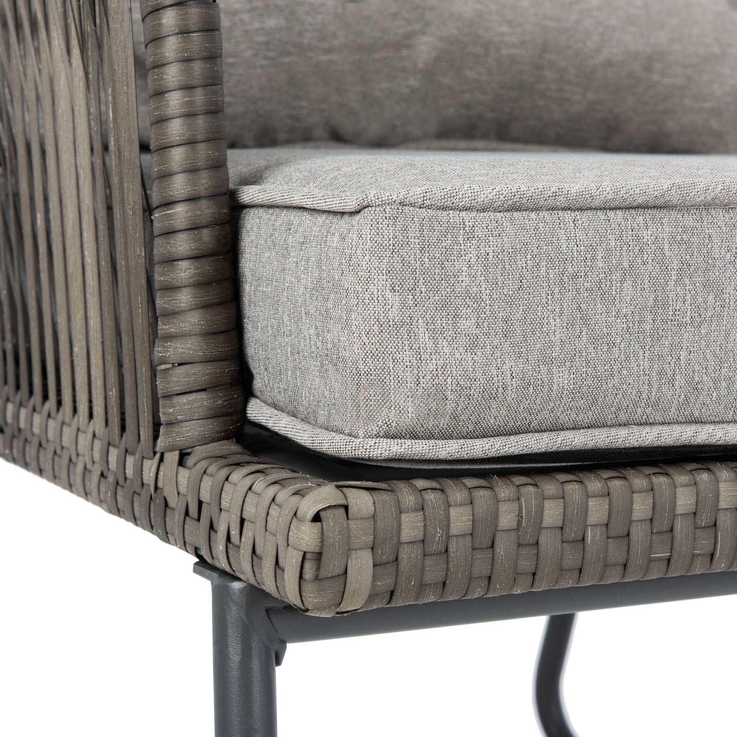 SAFAVIEH Outdoor Rihanna 3-Piece Lounge Set - 19Wx19Dx19H