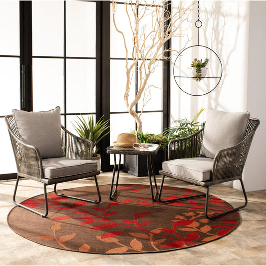 SAFAVIEH Outdoor Rihanna 3-Piece Lounge Set - 19Wx19Dx19H