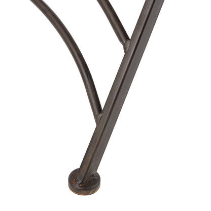 SAFAVIEH Outdoor Saige Victorian Iron 3-Piece Bistro Set - 28Wx28Dx38H