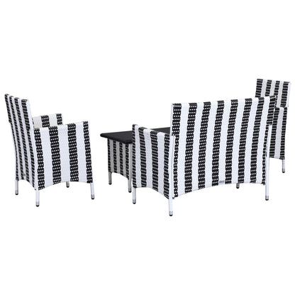 SAFAVIEH Outdoor Simka Brown/ Sand Patio Set (4-Piece) - 43W x 34D x 23H