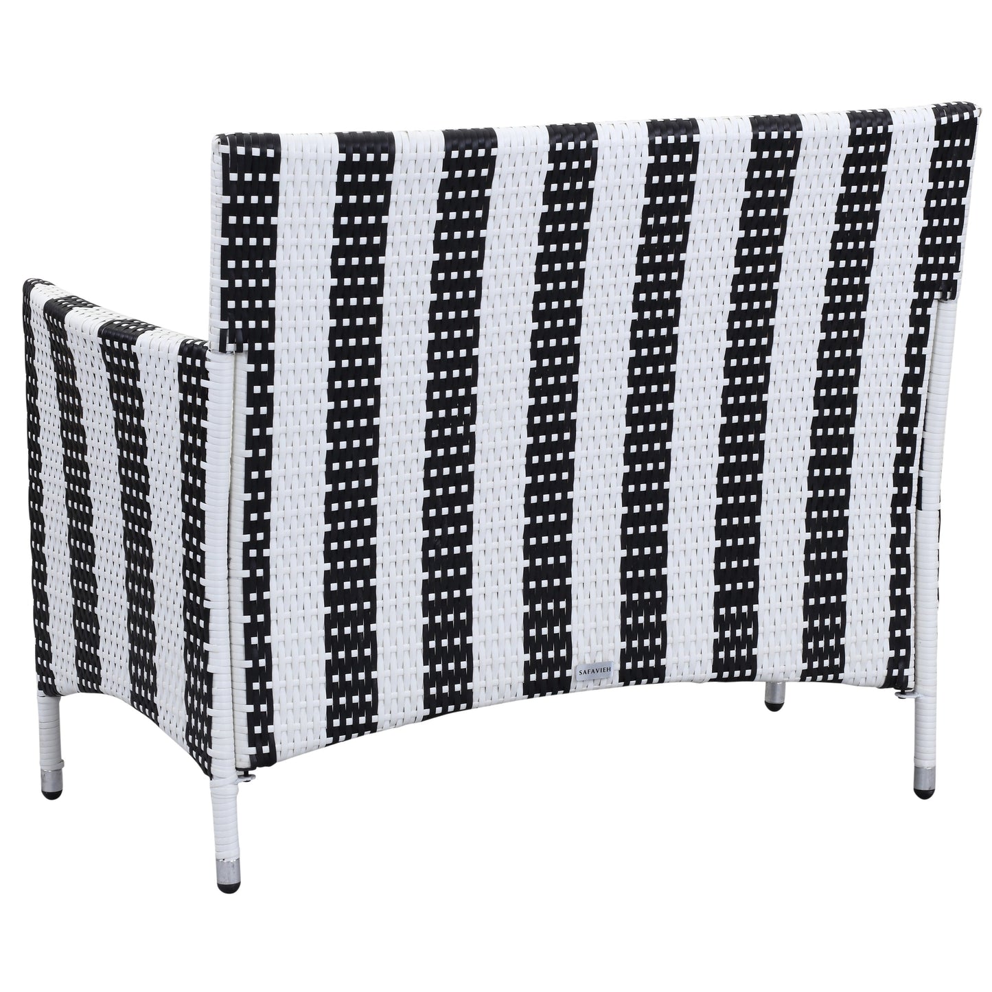 SAFAVIEH Outdoor Simka Brown/ Sand Patio Set (4-Piece) - 43W x 34D x 23H