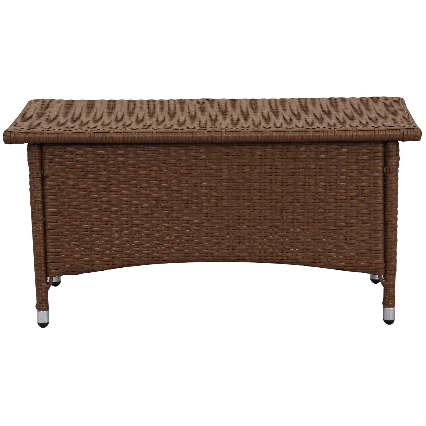 SAFAVIEH Outdoor Simka Brown/ Sand Patio Set (4-Piece) - 43W x 34D x 23H