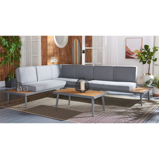 SAFAVIEH Outdoor Wendela Corner Living Set - 47W x 28D x 38H