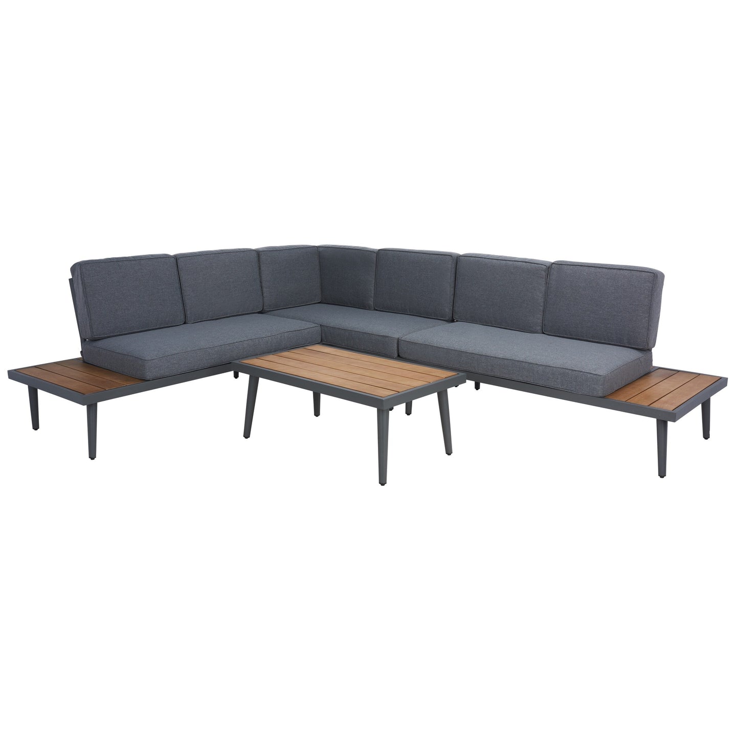 SAFAVIEH Outdoor Wendela Corner Living Set - 47W x 28D x 38H
