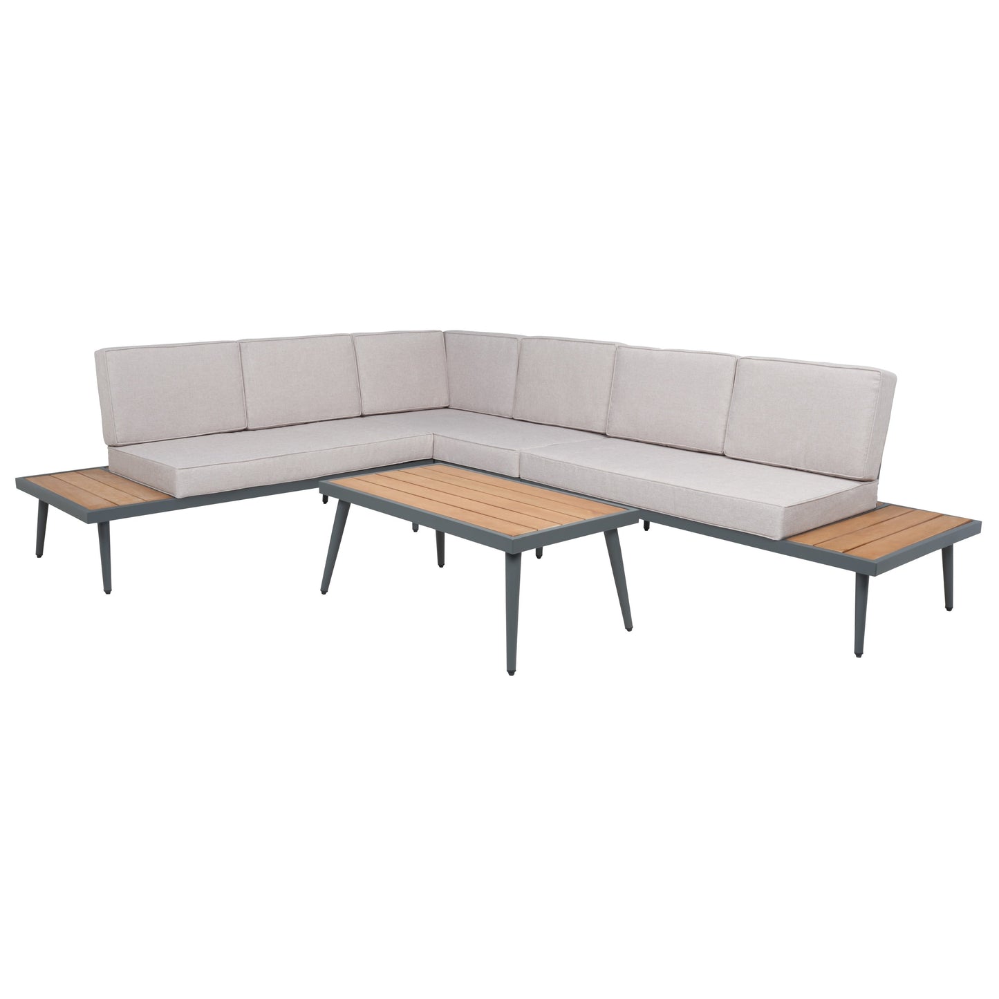 SAFAVIEH Outdoor Wendela Corner Living Set - 47W x 28D x 38H