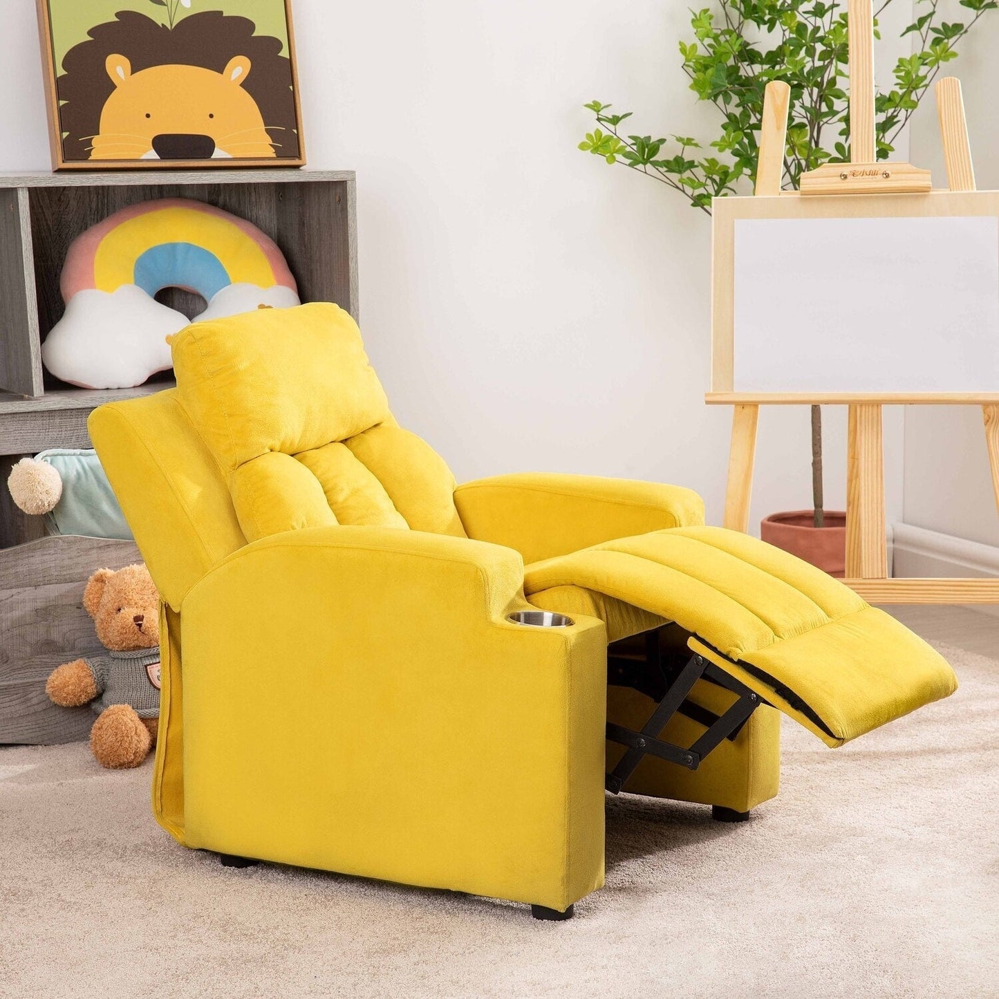 Magic Seats for Superheroes  Princesses, Super Deluxe Kids Recliner with Footrest, Headrest, 2 Cup Holders