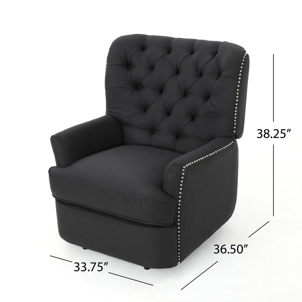 Salomo Tufted Fabric Power Recliner by Christopher Knight Home