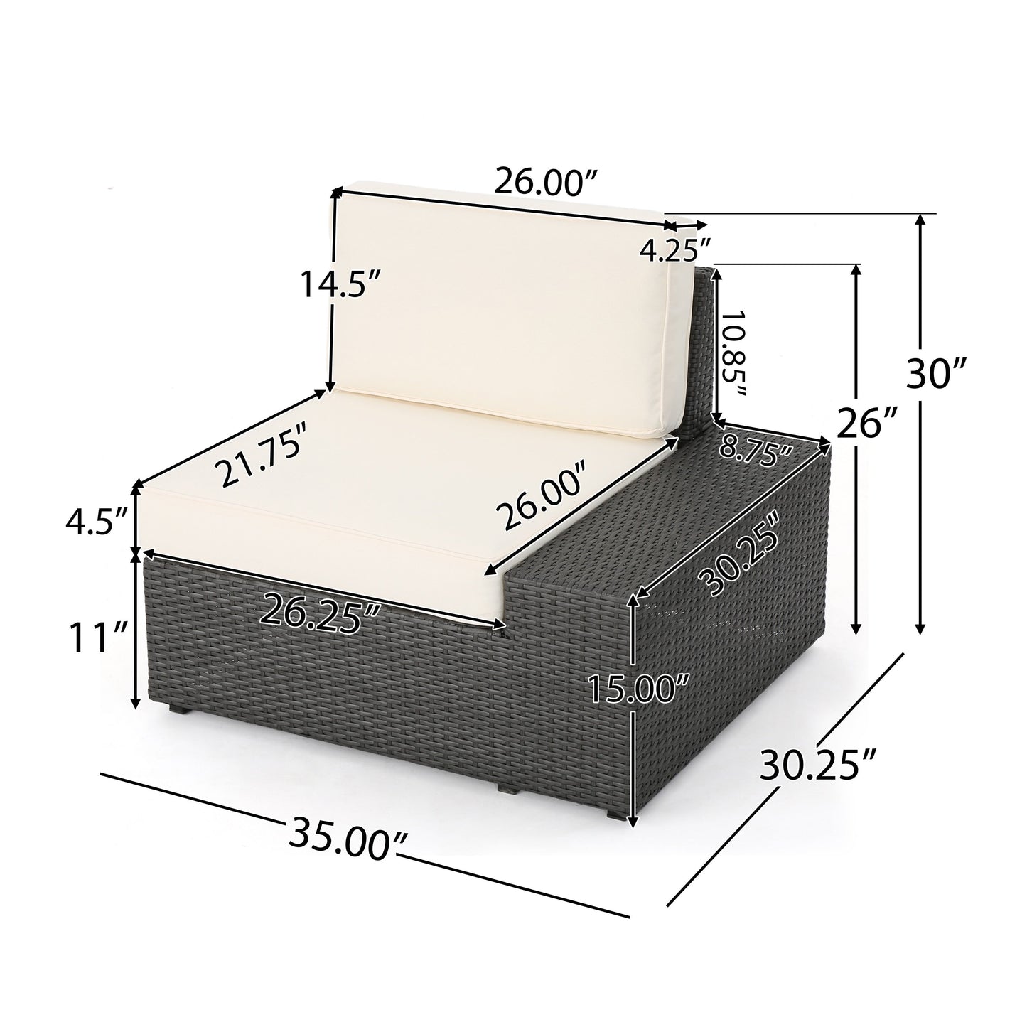 Santa Cruz Outdoor 8-piece Wicker Sofa Set with Water Resistant Cushions by Christopher Knight Home