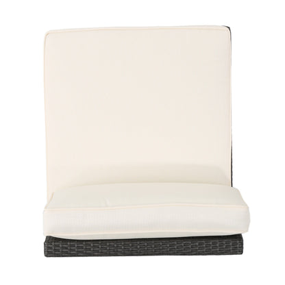 Santa Cruz Outdoor 8-piece Wicker Sofa Set with Water Resistant Cushions by Christopher Knight Home